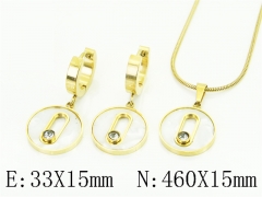 HY Wholesale Jewelry Set 316L Stainless Steel jewelry Set Fashion Jewelry-HY32S0254HJD