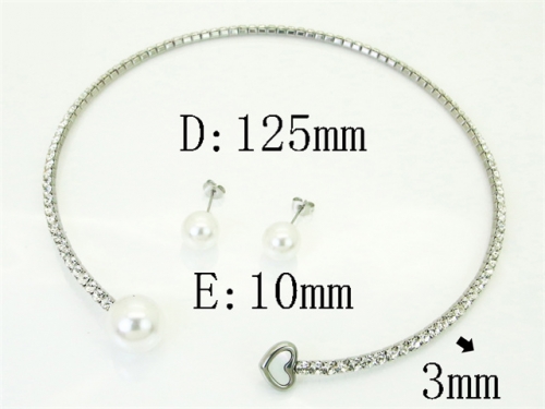 HY Wholesale Jewelry Set 316L Stainless Steel jewelry Set Fashion Jewelry-HY59S2636HME