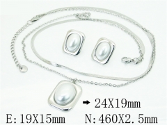 HY Wholesale Jewelry Set 316L Stainless Steel jewelry Set Fashion Jewelry-HY30S0224HNE