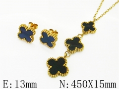 HY Wholesale Jewelry Set 316L Stainless Steel jewelry Set Fashion Jewelry-HY62S0558OY