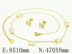 HY Wholesale Jewelry Set 316L Stainless Steel jewelry Set Fashion Jewelry-HY32S0261HIW