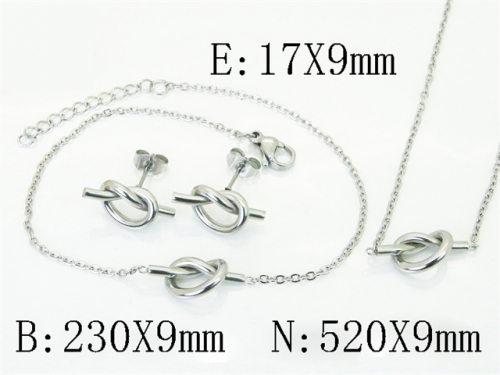 HY Wholesale Jewelry Set 316L Stainless Steel jewelry Set Fashion Jewelry-HY59S2598PW