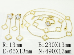 HY Wholesale Jewelry Set 316L Stainless Steel jewelry Set Fashion Jewelry-HY35S0112HOY