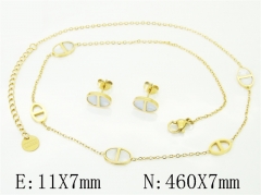 HY Wholesale Jewelry Set 316L Stainless Steel jewelry Set Fashion Jewelry-HY32S0238HKC