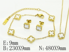 HY Wholesale Jewelry Set 316L Stainless Steel jewelry Set Fashion Jewelry-HY35S0084HID