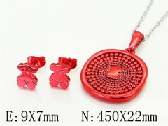 HY Wholesale Jewelry Set 316L Stainless Steel jewelry Set Fashion Jewelry-HY64S1467HLT