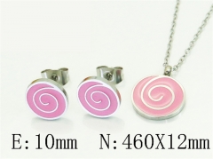 HY Wholesale Jewelry Set 316L Stainless Steel jewelry Set Fashion Jewelry-HY25S0801HDD