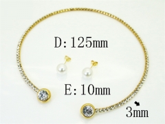 HY Wholesale Jewelry Set 316L Stainless Steel jewelry Set Fashion Jewelry-HY59S2624HOA