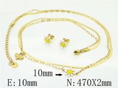 HY Wholesale Jewelry Set 316L Stainless Steel jewelry Set Fashion Jewelry-HY30S0265HNF