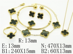 HY Wholesale Jewelry Set 316L Stainless Steel jewelry Set Fashion Jewelry-HY35S0107HOF