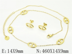 HY Wholesale Jewelry Set 316L Stainless Steel jewelry Set Fashion Jewelry-HY32S0234HIS