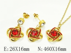 HY Wholesale Jewelry Set 316L Stainless Steel jewelry Set Fashion Jewelry-HY80S0189HKX