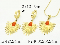 HY Wholesale Jewelry Set 316L Stainless Steel jewelry Set Fashion Jewelry-HY32S0253HKS