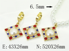 HY Wholesale Jewelry Set 316L Stainless Steel jewelry Set Fashion Jewelry-HY80S0183HNX