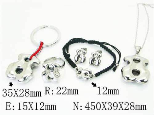 HY Wholesale Jewelry Set 316L Stainless Steel jewelry Set Fashion Jewelry-HY64S1473KJD