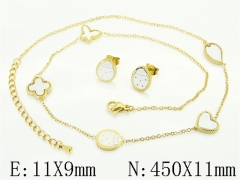 HY Wholesale Jewelry Set 316L Stainless Steel jewelry Set Fashion Jewelry-HY32S0230HPW