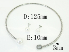 HY Wholesale Jewelry Set 316L Stainless Steel jewelry Set Fashion Jewelry-HY59S2628HMC