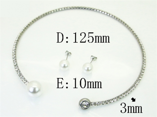 HY Wholesale Jewelry Set 316L Stainless Steel jewelry Set Fashion Jewelry-HY59S2634HMV