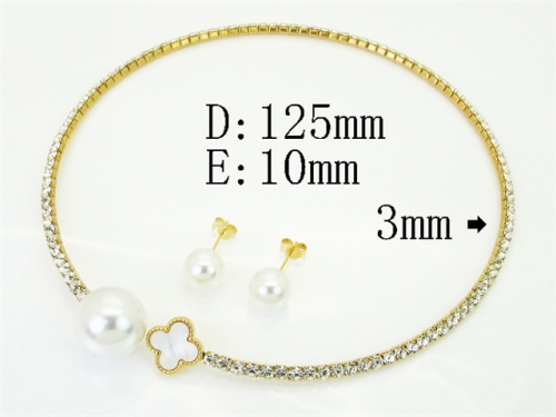 HY Wholesale Jewelry Set 316L Stainless Steel jewelry Set Fashion Jewelry-HY59S2612HOR