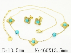 HY Wholesale Jewelry Set 316L Stainless Steel jewelry Set Fashion Jewelry-HY32S0233HKW