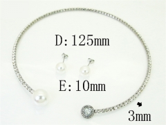 HY Wholesale Jewelry Set 316L Stainless Steel jewelry Set Fashion Jewelry-HY59S2632HMX