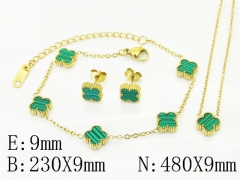 HY Wholesale Jewelry Set 316L Stainless Steel jewelry Set Fashion Jewelry-HY35S0087HIB