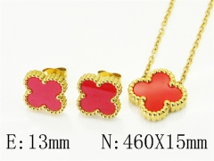 HY Wholesale Jewelry Set 316L Stainless Steel jewelry Set Fashion Jewelry-HY35S0061BKL