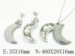 HY Wholesale Jewelry Set 316L Stainless Steel jewelry Set Fashion Jewelry-HY80S0186HID