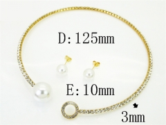 HY Wholesale Jewelry Set 316L Stainless Steel jewelry Set Fashion Jewelry-HY59S2617HOE