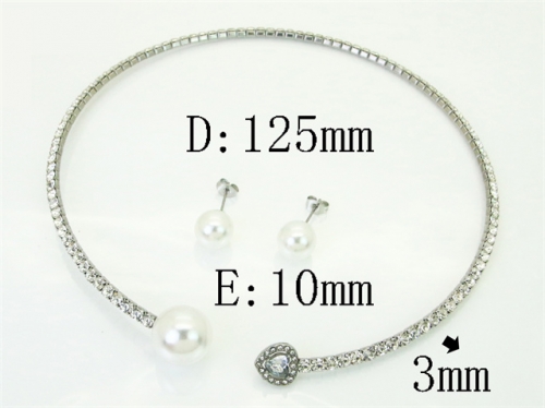 HY Wholesale Jewelry Set 316L Stainless Steel jewelry Set Fashion Jewelry-HY59S2631HMD