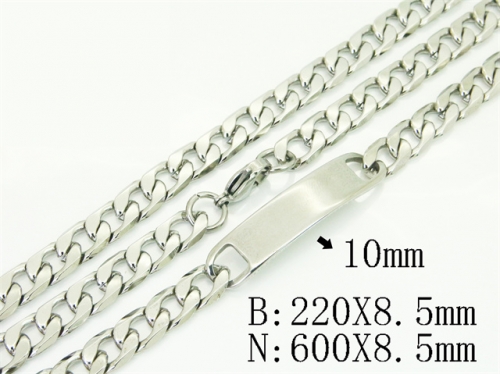 HY Wholesale Stainless Steel 316L Necklaces Bracelets Sets-HY40S0570PL