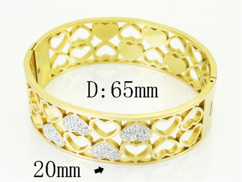 HY Wholesale Bangles Jewelry Stainless Steel 316L Fashion Bangle-HY80B2167HIL