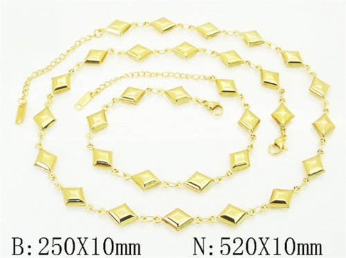 HY Wholesale Stainless Steel 316L Necklaces Bracelets Sets-HY80S0178HP5