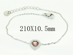 HY Wholesale Bracelets 316L Stainless Steel Jewelry Bracelets-HY25B0441HHX