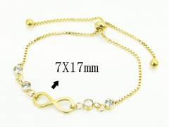 HY Wholesale Bracelets 316L Stainless Steel Jewelry Bracelets-HY19B1463OR