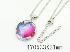 HY Wholesale Stainless Steel 316L Jewelry Hot sale Necklaces-HY92N0243MS