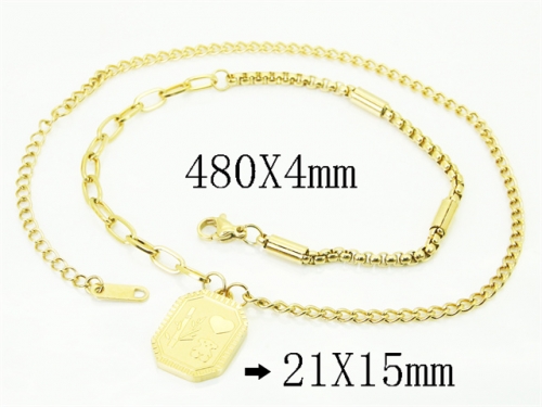 HY Wholesale Stainless Steel 316L Jewelry Hot sale Necklaces-HY80N1048ML