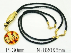 HY Wholesale Stainless Steel 316L Jewelry Hot sale Necklaces-HY52N0220ILE