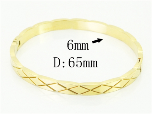 HY Wholesale Bangles Jewelry Stainless Steel 316L Fashion Bangle-HY04B0031HLE