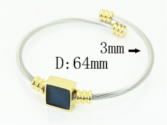 HY Wholesale Bangles Jewelry Stainless Steel 316L Fashion Bangle-HY38B1010HIE