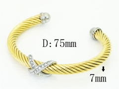 HY Wholesale Bangles Jewelry Stainless Steel 316L Fashion Bangle-HY80B2208HIL