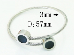 HY Wholesale Bangles Jewelry Stainless Steel 316L Fashion Bangle-HY38B1014OZ