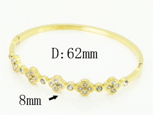 HY Wholesale Bangles Jewelry Stainless Steel 316L Fashion Bangle-HY04B0026HLW