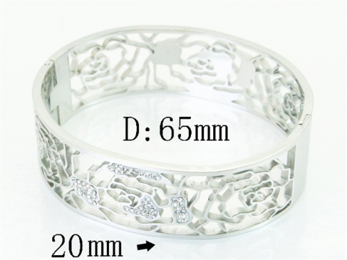 HY Wholesale Bangles Jewelry Stainless Steel 316L Fashion Bangle-HY80B2168H1L