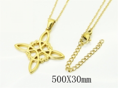 HY Wholesale Stainless Steel 316L Jewelry Hot sale Necklaces-HY30N0378EML