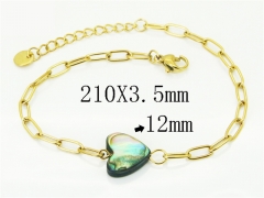 HY Wholesale Bracelets 316L Stainless Steel Jewelry Bracelets-HY25B0417CPL