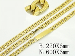 HY Wholesale Stainless Steel 316L Necklaces Bracelets Sets-HY40S0578HXX