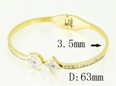 HY Wholesale Bangles Jewelry Stainless Steel 316L Fashion Bangle-HY04B0022HLW