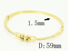 HY Wholesale Bangles Jewelry Stainless Steel 316L Fashion Bangle-HY04B0019HMC