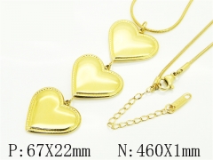 HY Wholesale Stainless Steel 316L Jewelry Hot sale Necklaces-HY80N1034OX